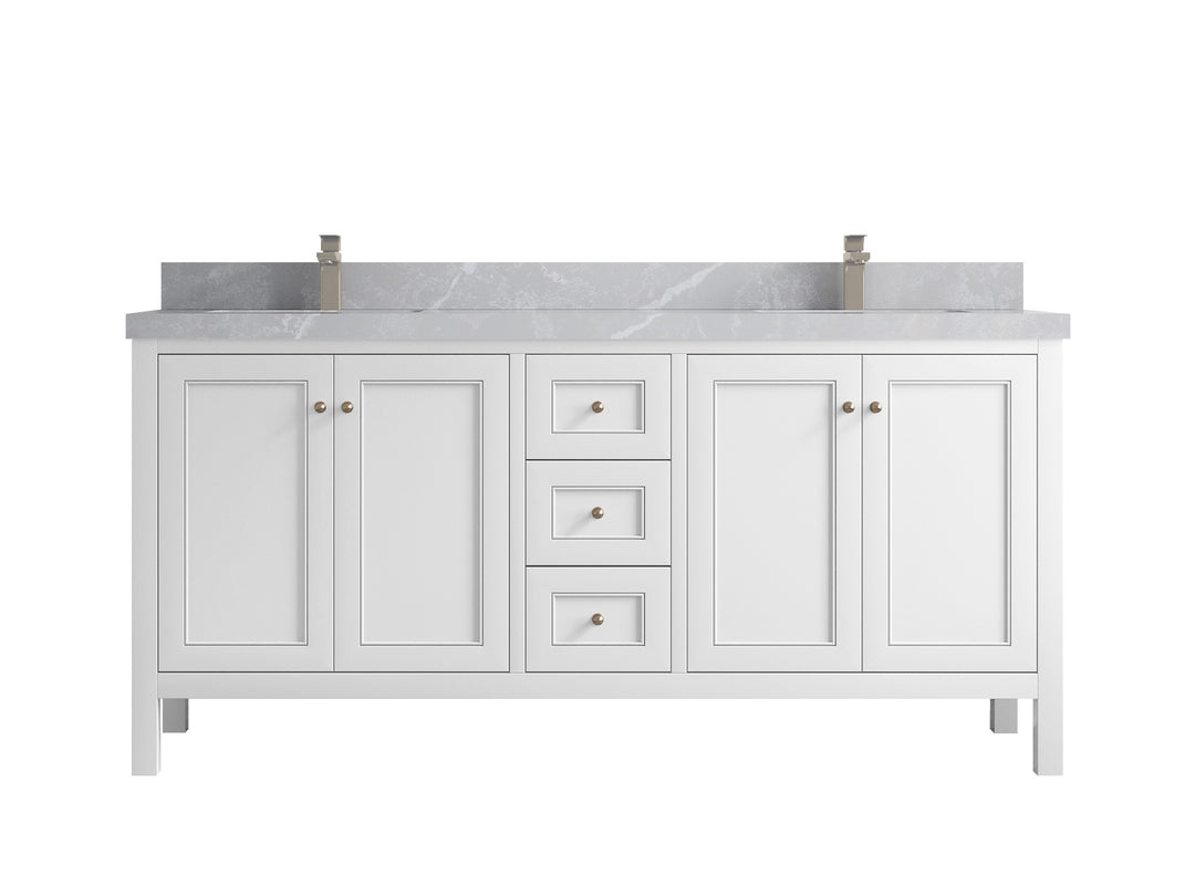 Nashville 72 in. W x 22 in. D Double Sink Bathroom Vanity