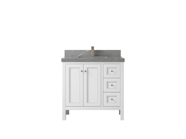 Nashville 36 in. W x 22 in. D Center Sink Bathroom Vanity - photo 43