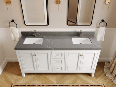 Nashville 72 in. W x 22 in. D Double Sink Bathroom Vanity