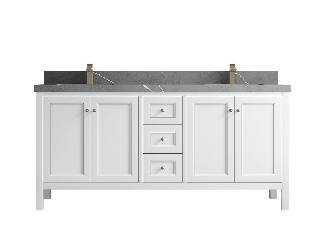 Nashville 72 in. W x 22 in. D Double Sink Bathroom Vanity