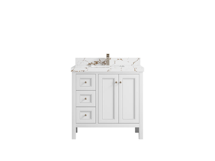Nashville 36 in. W x 22 in. D Center Sink Bathroom Vanity - photo 44