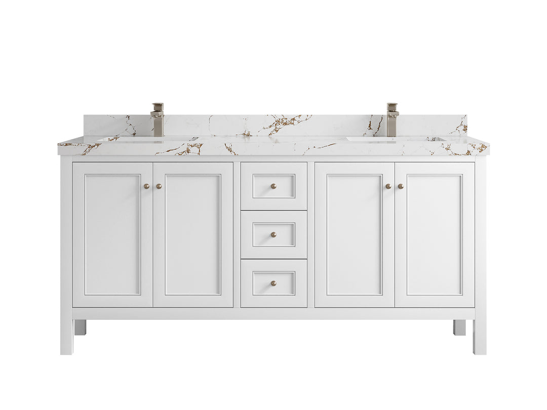 Nashville 72 in. W x 22 in. D Double Sink Bathroom Vanity