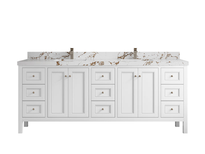 Nashville 84 in W x 22 in D Double Sink Bathroom Vanity - photo 27