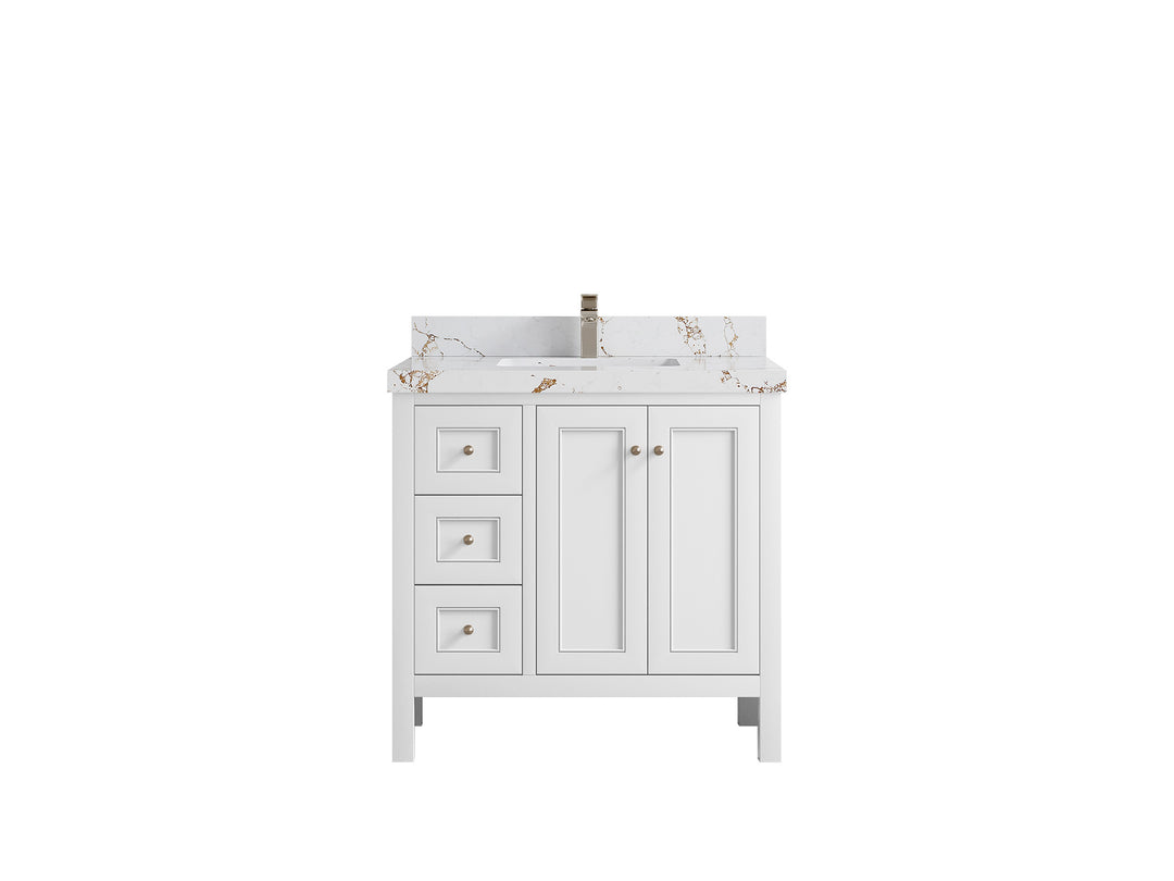 Nashville 36 in. W x 22 in. D Center Sink Bathroom Vanity