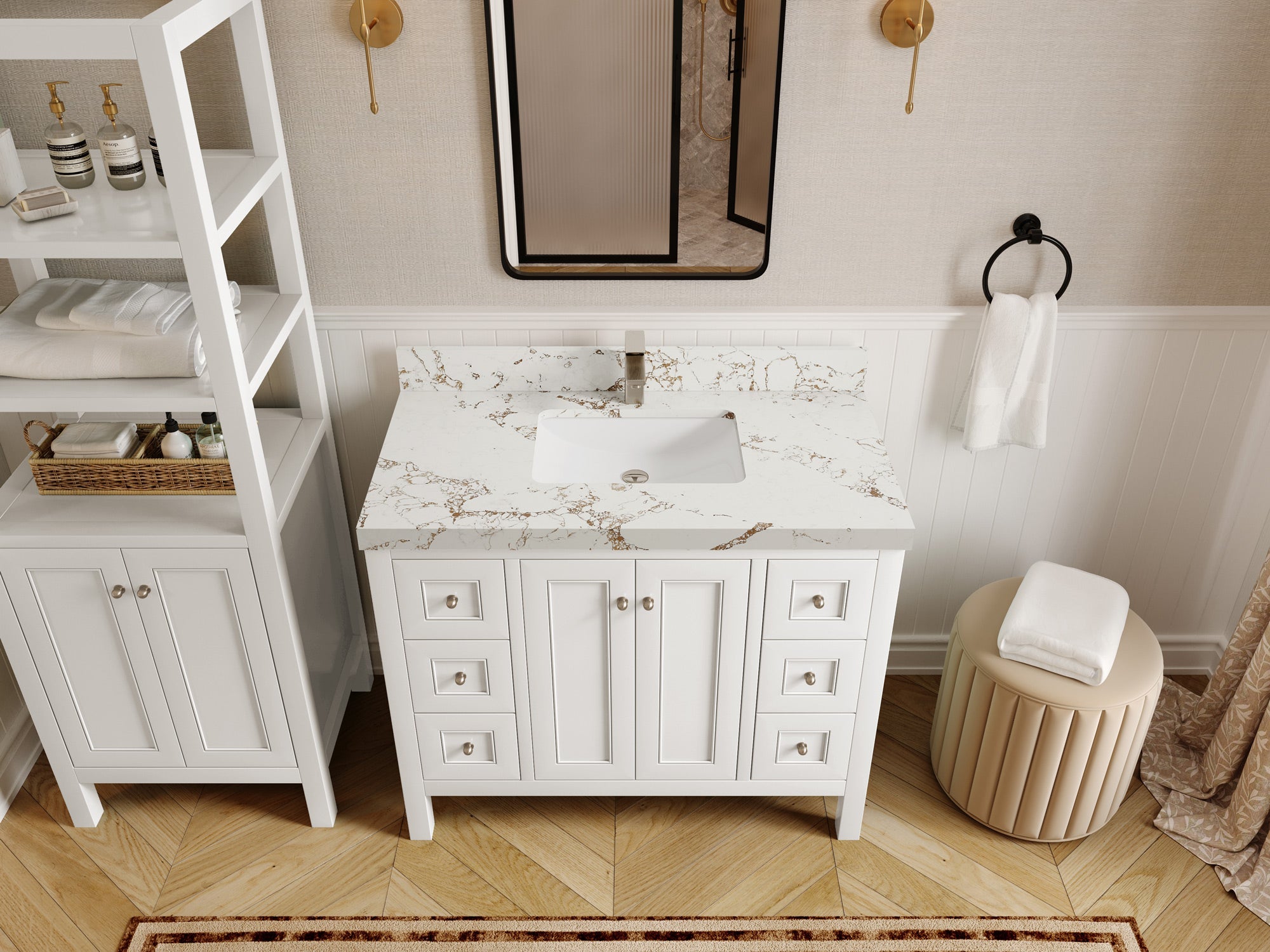 Nashville 42 in. W x 22 in. D Single Sink Bathroom Vanity