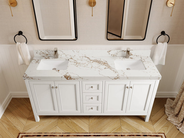 Nashville 72 in. W x 22 in. D Double Sink Bathroom Vanity - photo 46