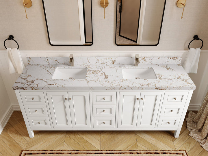 Nashville 84 in W x 22 in D Double Sink Bathroom Vanity - photo 28