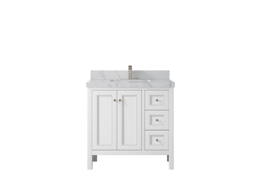 Nashville 36 in. W x 22 in. D Center Sink Bathroom Vanity