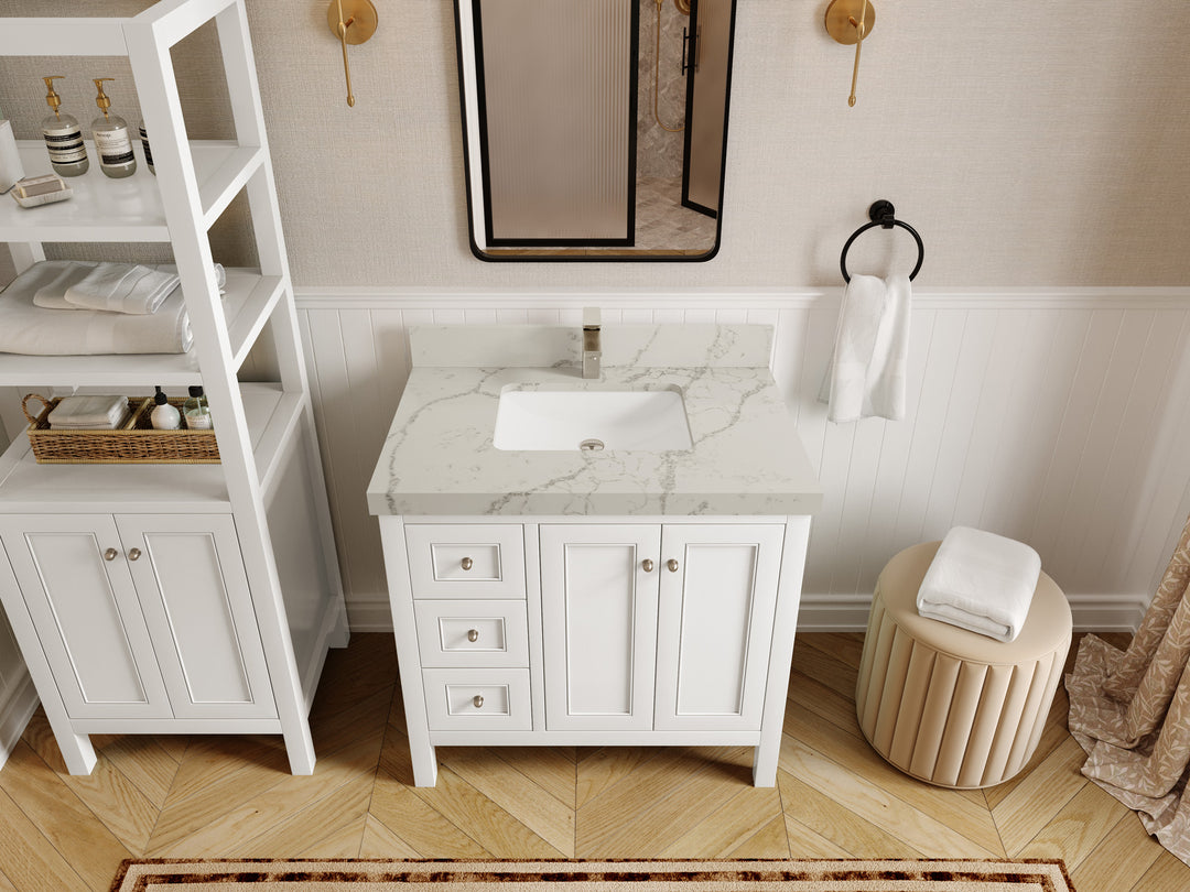 Nashville 36 in. W x 22 in. D Center Sink Bathroom Vanity
