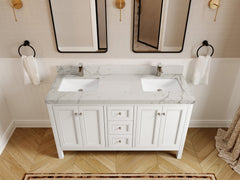Nashville 60 in. W x 22 in. D Double Sink Bathroom Vanity - photo 30
