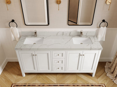 Nashville 72 in. W x 22 in. D Double Sink Bathroom Vanity