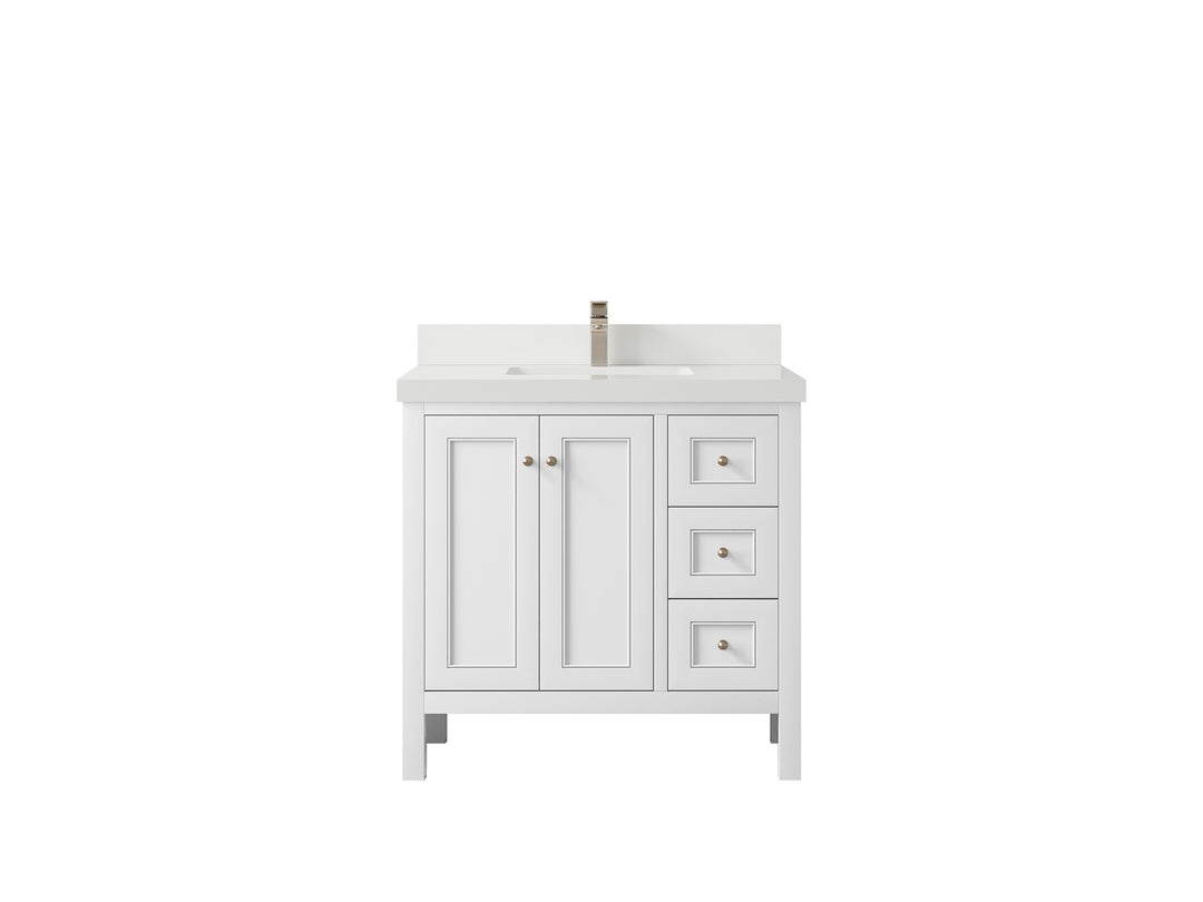 Nashville 36 in. W x 22 in. D Center Sink Bathroom Vanity