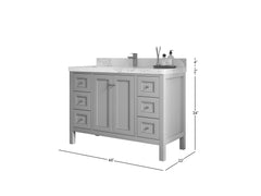Nashville 48 in. W x 22 in. D Single Sink Bathroom Vanity - photo 5