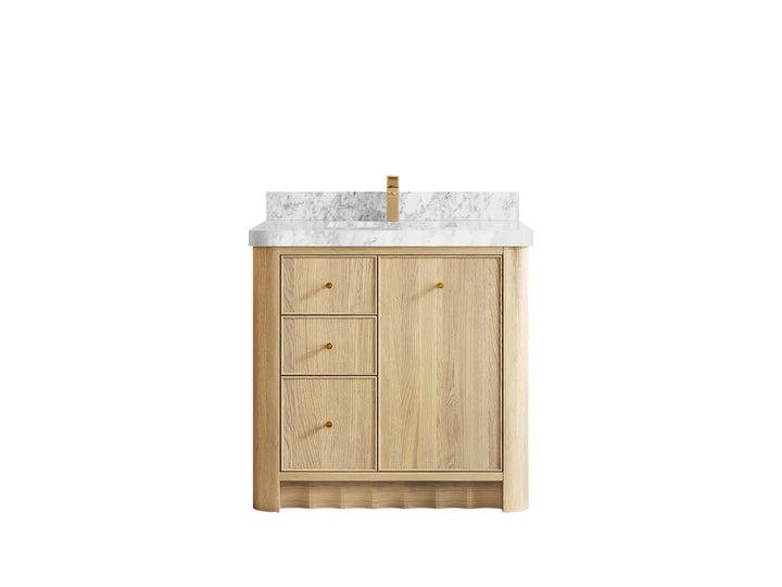 Orlando Oak 36 in. W x 22 in. D Center Sink Bathroom Vanity - photo 16