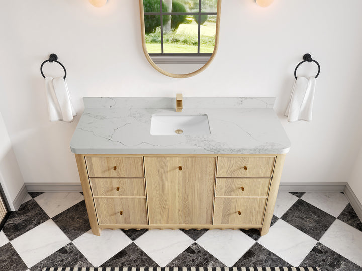 Orlando Oak 60 in. W x 22 in. D Single Sink Bathroom Vanity - photo 11