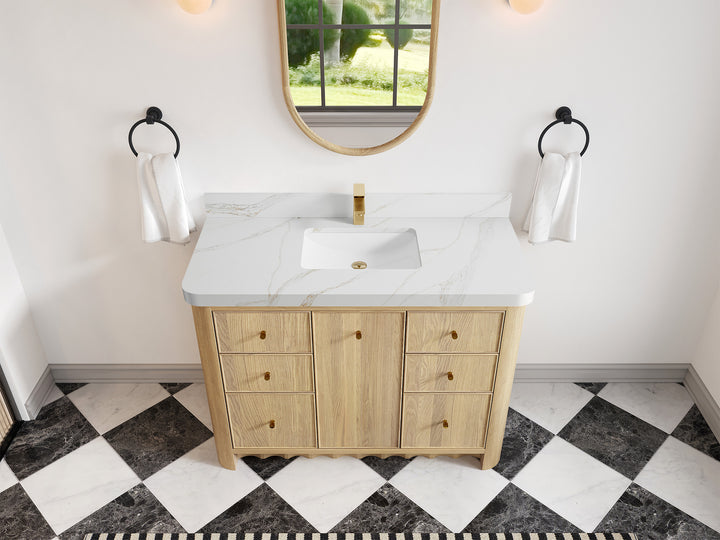 Orlando Oak 48 in. W x 22 in. D Single Sink Bathroom Vanity - photo 13