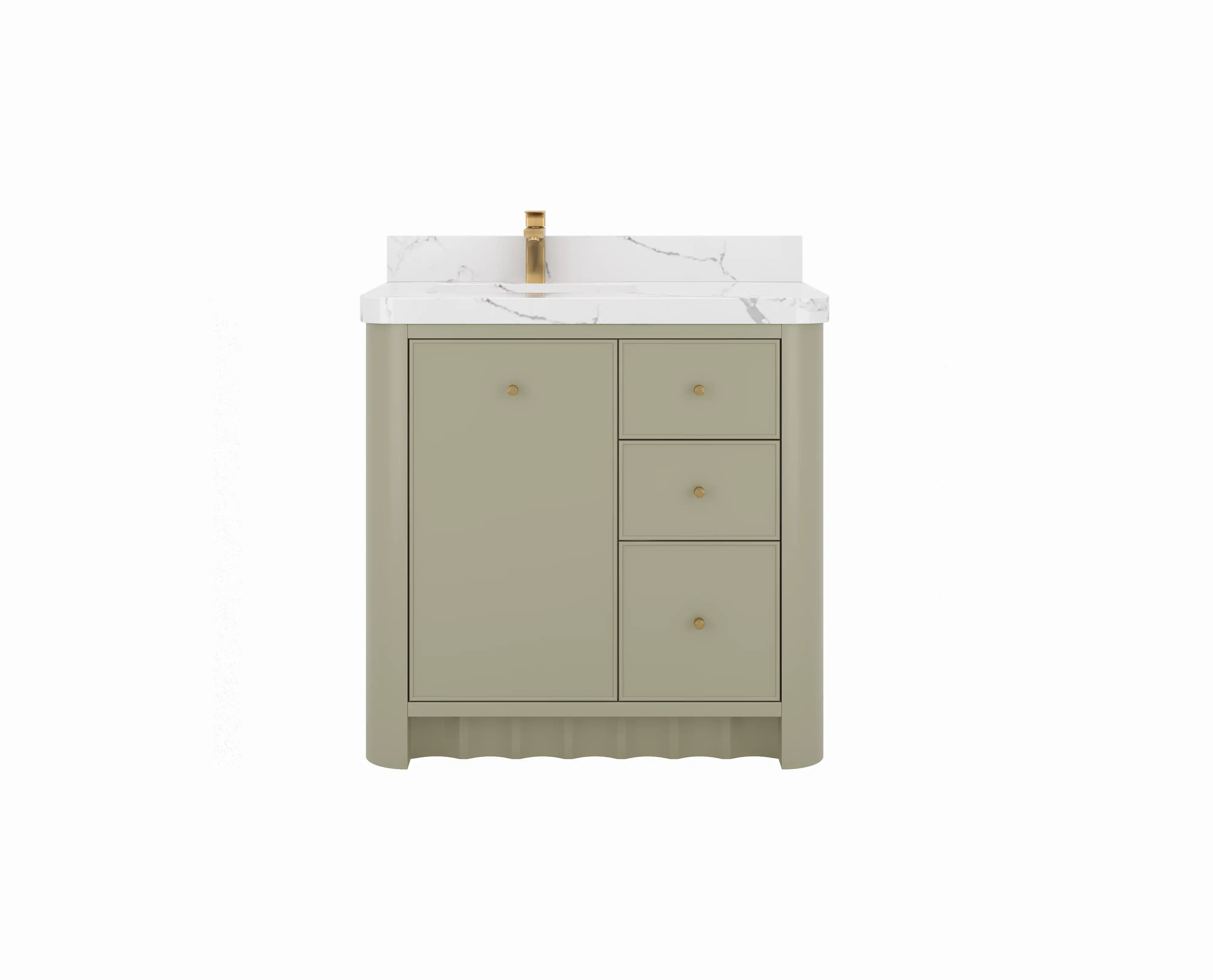 Orlando 36 in. W x 22 in. D Left Offset Sink Bathroom Vanity - Willow Bath and Vanity