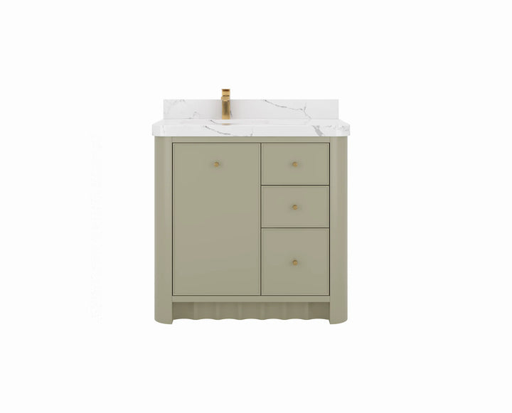 Orlando 36 in. W x 22 in. D Left Offset Sink Bathroom Vanity - photo 1