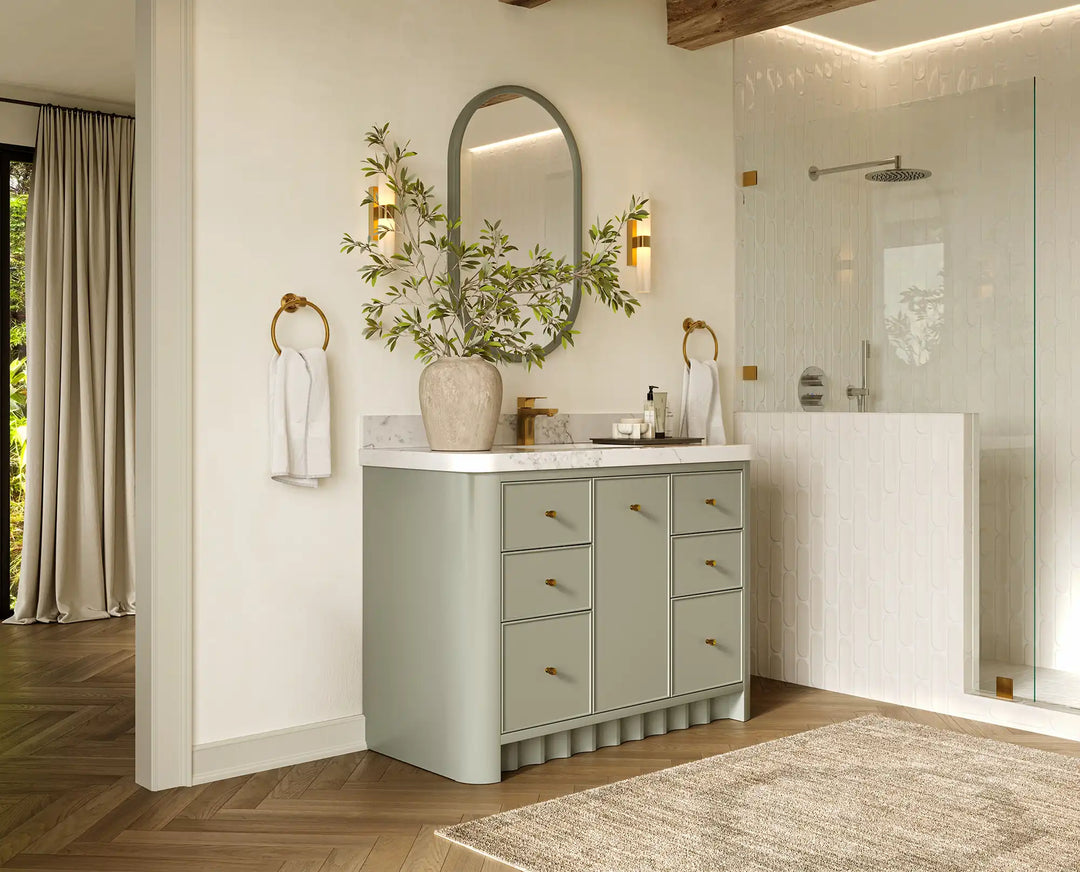 Orlando 48 in. W x 22 in. D Single Sink Bathroom Vanity | 
              
                Evergreen
                
                  
             - ORL_EGN_CA_LZ_48S - photo №2