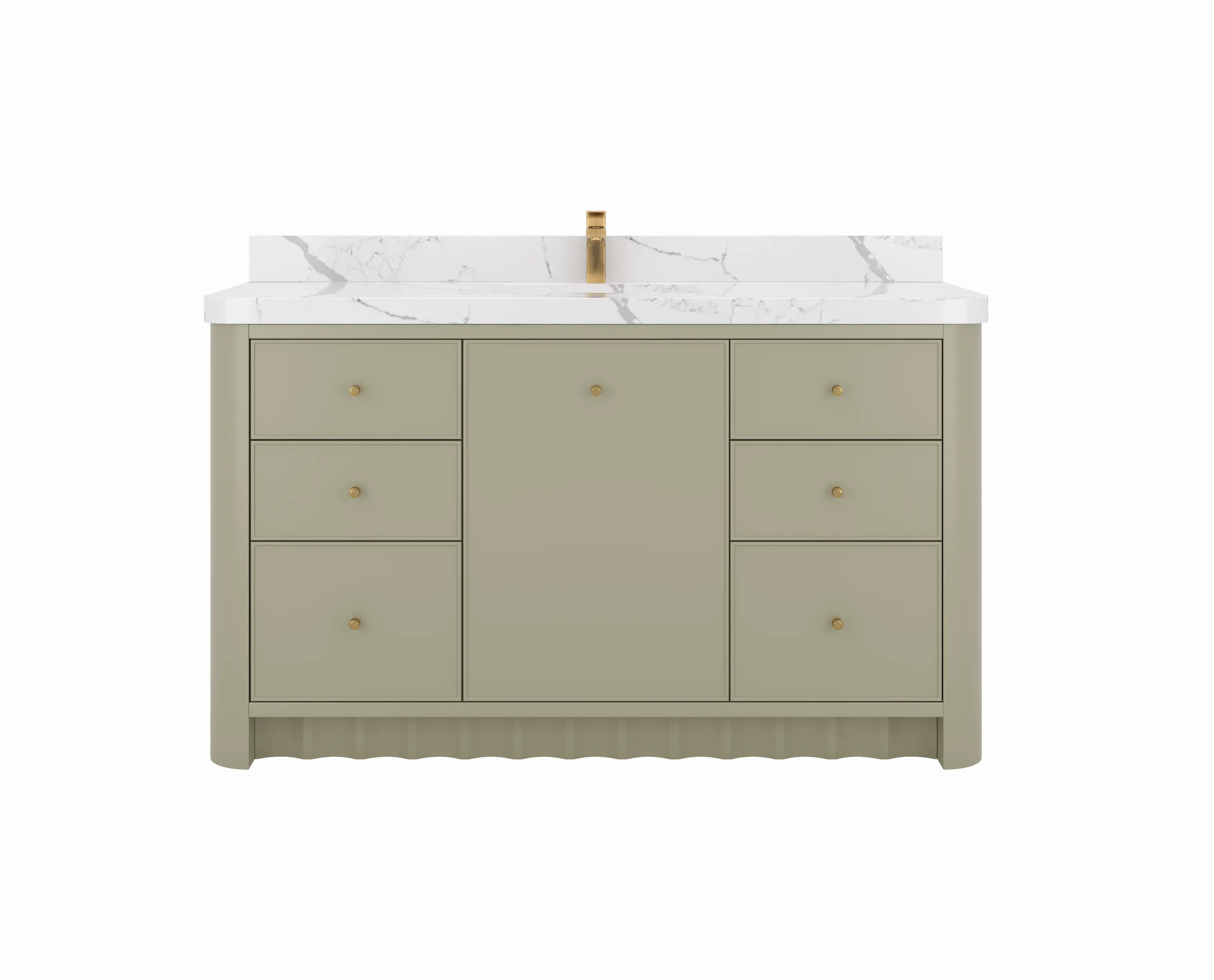 Orlando 60 in. W x 22 in. D Single Sink Bathroom Vanity - Willow Bath and Vanity