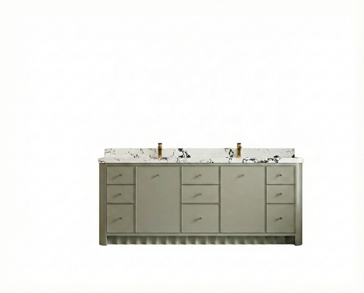 Orlando 84 in. W x 22 in. D Double Sink Bathroom Vanity - photo 1