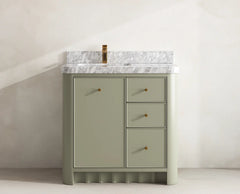 Orlando 36 in. W x 22 in. D Left Offset Sink Bathroom Vanity - photo 12