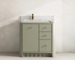 Orlando 36 in. W x 22 in. D Left Offset Sink Bathroom Vanity - photo 8