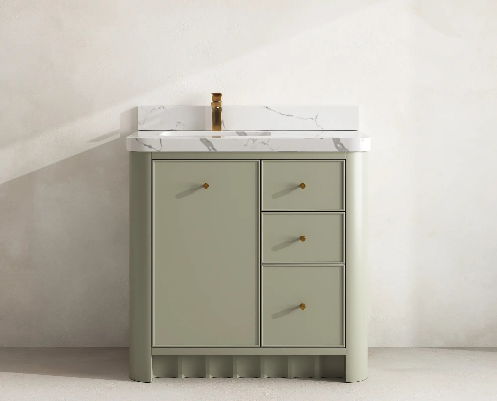 Orlando 36 in. W x 22 in. D Left Offset Sink Bathroom Vanity