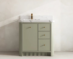 Orlando 36 in. W x 22 in. D Left Offset Sink Bathroom Vanity - photo 16