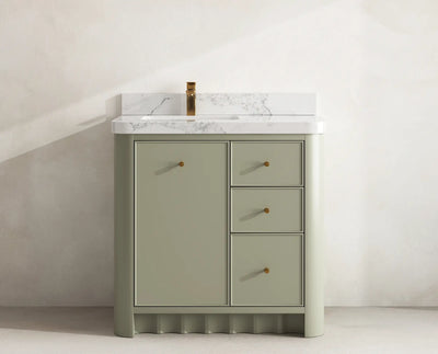 Orlando 36 in. W x 22 in. D Left Offset Sink Bathroom Vanity