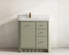 Orlando 36 in. W x 22 in. D Left Offset Sink Bathroom Vanity - photo 20