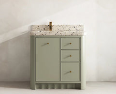 Orlando 36 in. W x 22 in. D Left Offset Sink Bathroom Vanity - photo 24