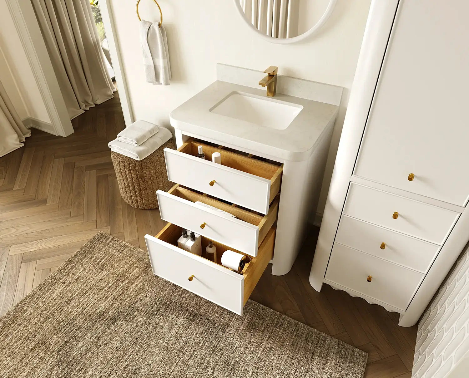 Orlando 30 in. W x 22 in. D Single Sink Bathroom Vanity