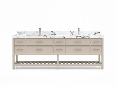 Parker 96 in W x 22 in D Free Standing Double Sink Bathroom Vanity