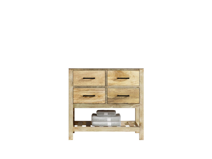 Parker Mango Wood 36 in. W x 22 in. D Center Sink Bathroom Vanity - photo 6