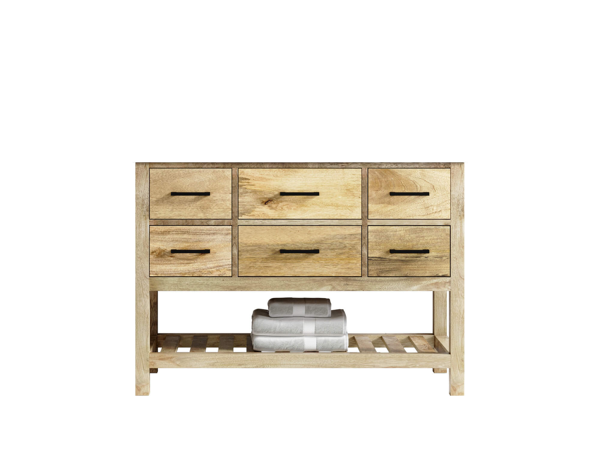 Parker Mango Wood 48 in. W x 22 in. D Single Sink Bathroom Vanity