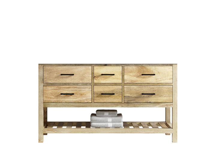 Parker Mango Wood 60 in. W x 22 in. D Double Sink Bathroom Vanity - photo 6