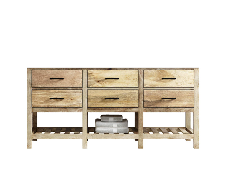 Parker Mango Wood 72 in. W x 22 in. D Double Sink Bathroom Vanity - photo 6