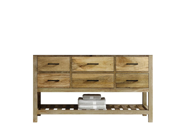 Parker Mango Wood 60 in. W x 22 in. D Single Sink Bathroom Vanity - photo 6