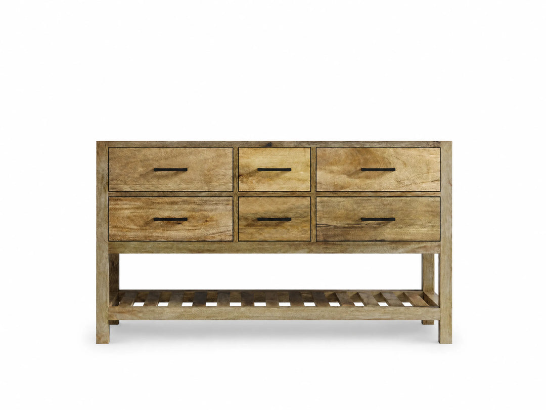 Parker Mango Wood 60 in. W x 22 in. D Double Sink Bathroom Vanity | 
              
                Natural Mango
                
                  
             - PRK_MG_NTR_WHQZ_60D - photo №7