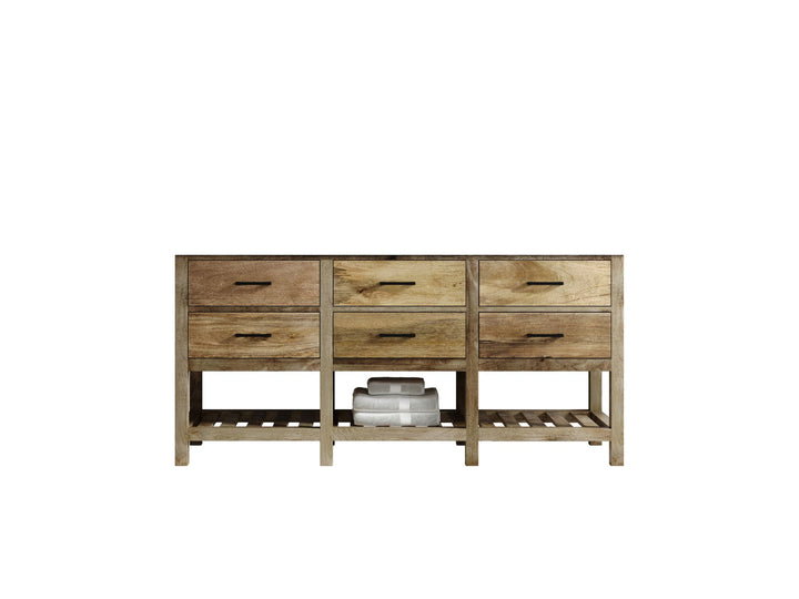 Parker Mango Wood 72 in. W x 22 in. D Double Sink Bathroom Vanity - photo 6