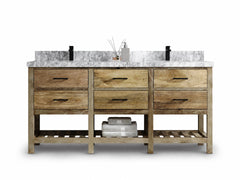 Parker Mango Wood 72 in. W x 22 in. D Double Sink Bathroom Vanity - photo 1