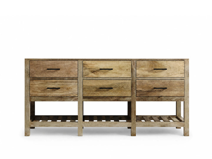 Parker Mango Wood 72 in. W x 22 in. D Double Sink Bathroom Vanity - photo 6