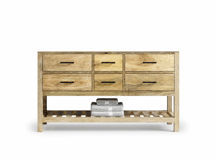 Parker Mango Wood 60 in. W x 22 in. D Double Sink Bathroom Vanity - photo 26