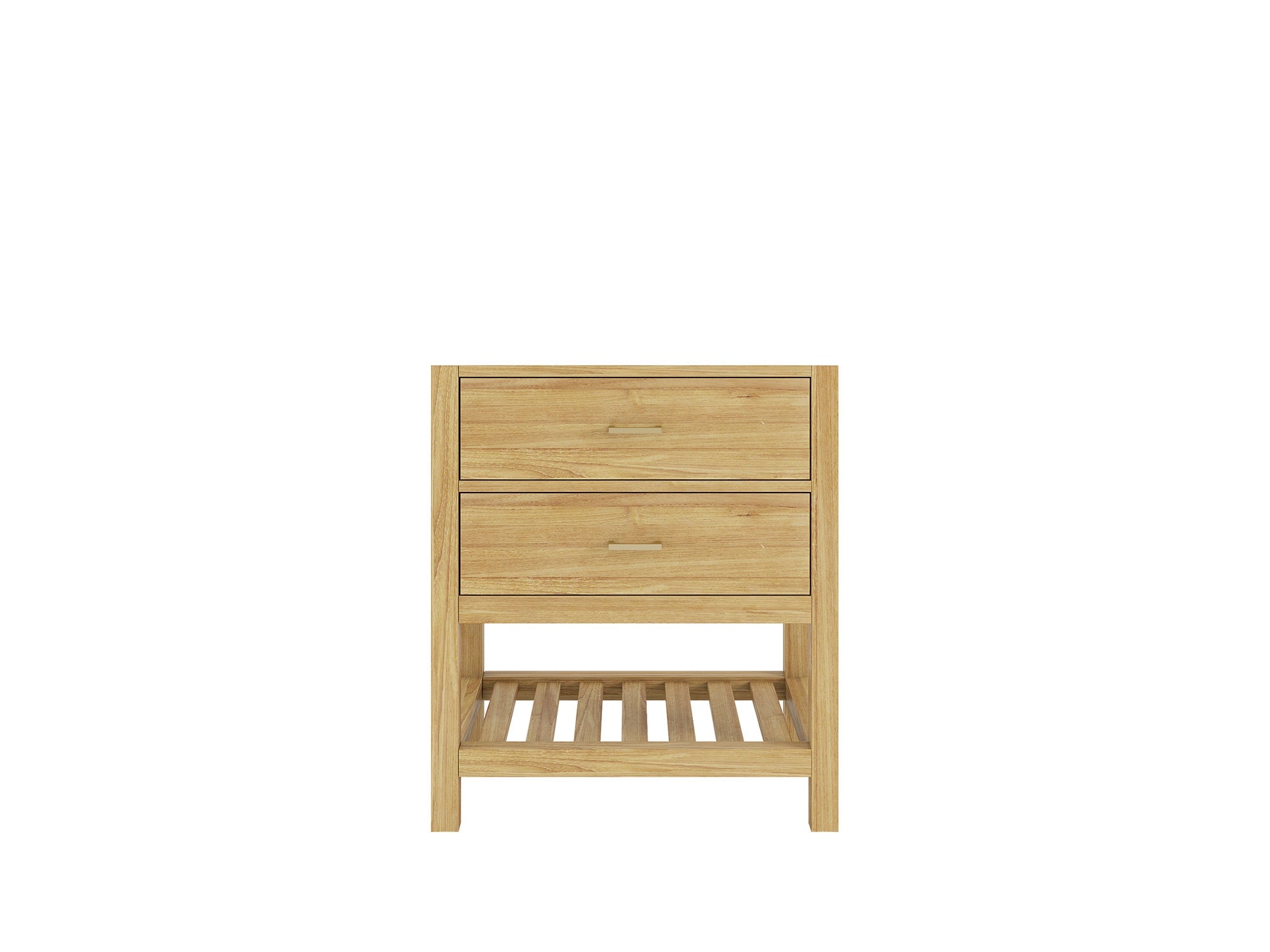 Parker Teak  30 in. W x 22 in. D Single Sink Bathroom Vanity in Light Natural - Cabinet only