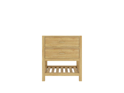 Parker Teak  30 in. W x 22 in. D Single Sink Bathroom Vanity in Light Natural - Cabinet only