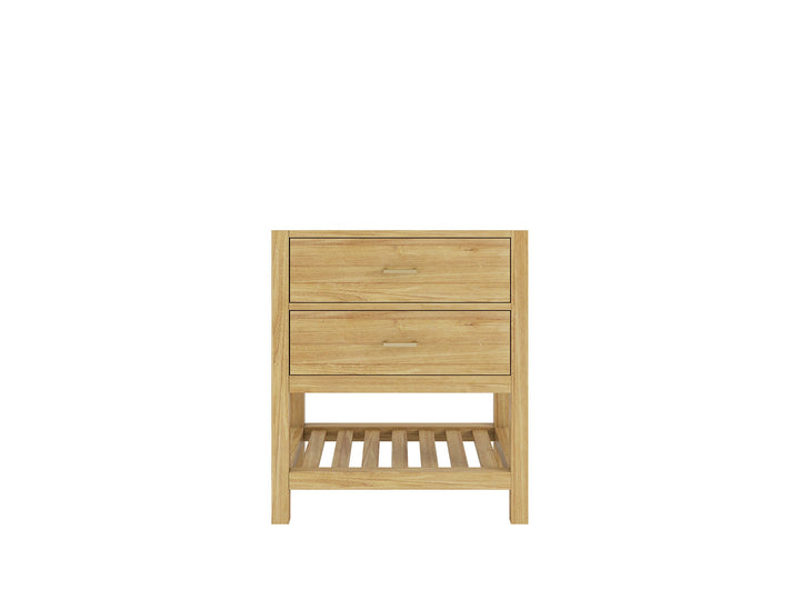 Parker Teak Wood 30 in. W x 22 in. D Single Sink Bathroom Vanity - photo 6