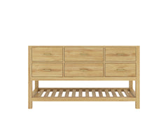 Parker Teak Wood 60 in. W x 22 in. D Single Sink Bathroom Vanity - photo 6