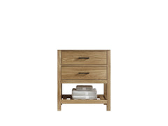 Parker Teak Wood 30 in. W x 22 in. D Single Sink Bathroom Vanity - photo 6