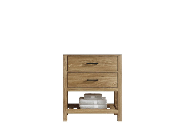 Parker Teak Wood 30 in. W x 22 in. D Single Sink Bathroom Vanity - photo 6